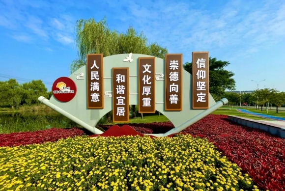 遍布邳州城区的“口袋公园”。马跃摄