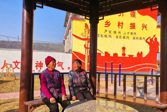睢宁县经济开发区文化墙绘。 顾士刚摄
